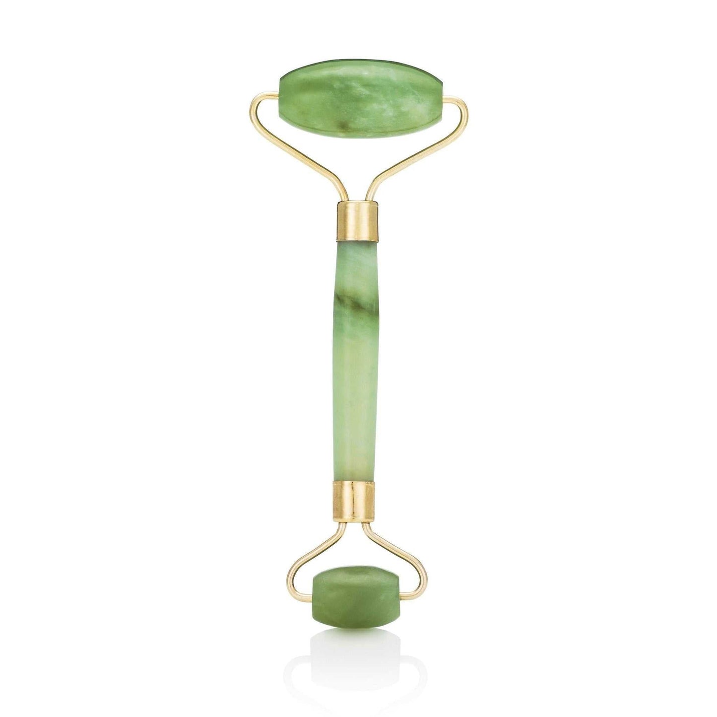 Rouleau de Jade en jade naturel pour soin du visage revitalisant et apaisant.