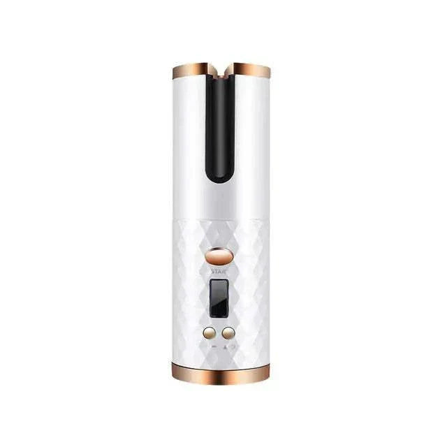 Boucleur rotatif sans fil ergonomique avec écran LCD pour boucles parfaites sans câble
