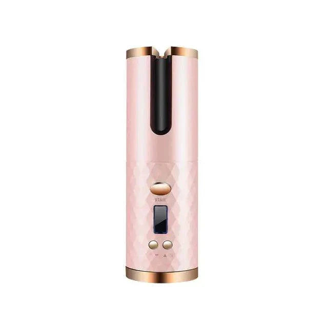 Boucleur rotatif sans fil ergonomique avec écran LCD pour boucles parfaites sans câble