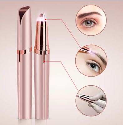 Épilateur électrique pour sourcils compact et précis pour épilation sans douleur