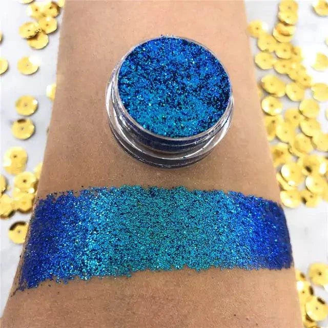 Palette de fard à paupières caméléon aux couleurs changeantes et éclatantes